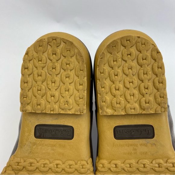 L.L. Bean Vintage Maine Hunting Boots Made In Maine. Color Brown SZ 8 Wide - Picture 10 of 11